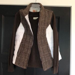Ruff Hewn puffer vest with sweater